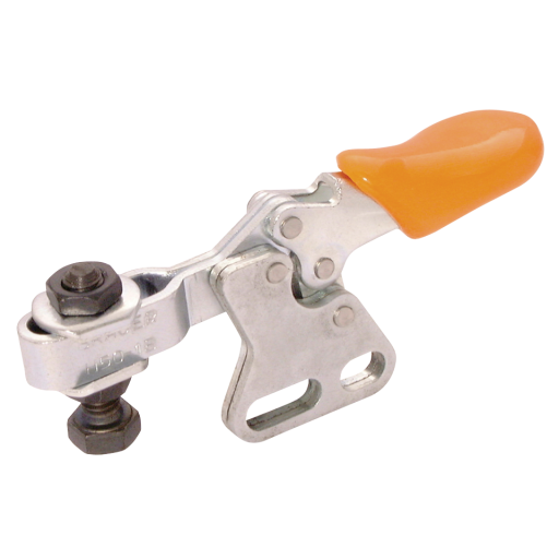 Horizontal Manual Toggle Clamps, Straight Base, Brauer - Adjustable Arm