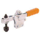 Horizontal Manual Toggle Clamps, Straight Base, Brauer - Adjustable Arm, Neoprene Cover