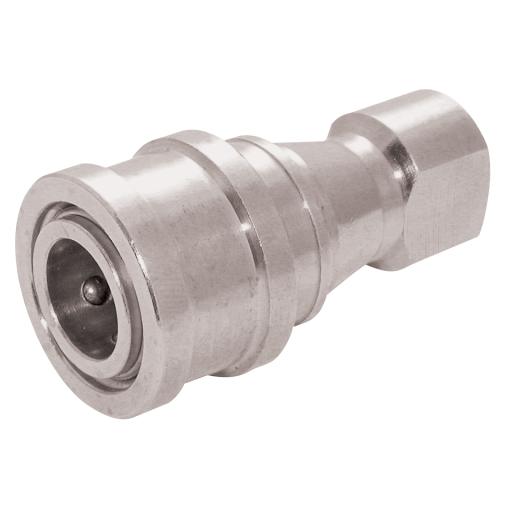 ISO B Profile, Hy-fitt - Couplings, 316 Stainless Steel Nitrile, BSPP