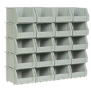 Poly Bins & Rails - Set of 20 Bins & 5 Rails