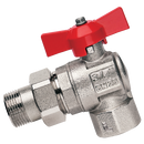 Ball Valves for use with Manifolds, ITAP - Full Flow Ball Valves, Elbow Male x Female, BSPP