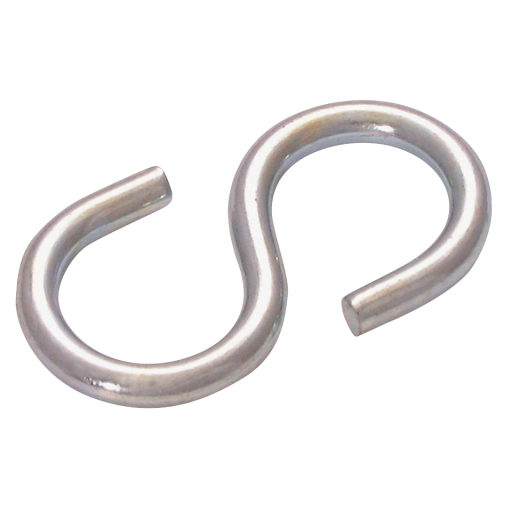 Chain & Rope Accessories - S Hooks, Zinc Plated