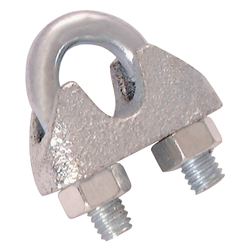 Chain & Rope Accessories - Wire Rope Grips, Electro Galvanised