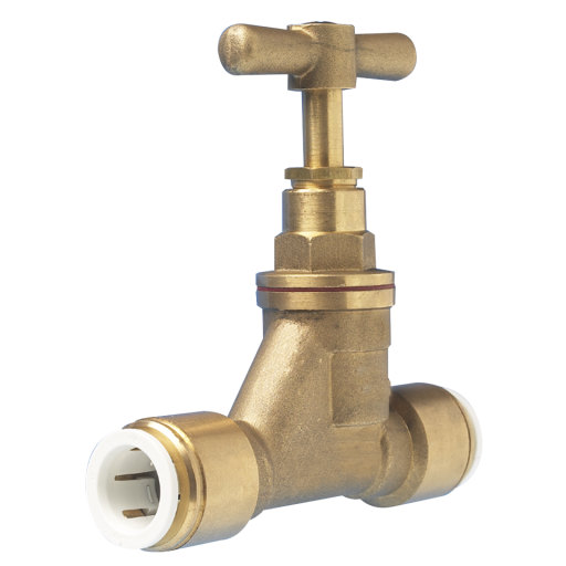 Stop Valves, John Guest Speedfit - Tube x Tube, Brass