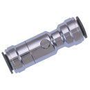 Service Valves, John Guest Speedfit - Tube x Tube, Brass Chrome Plated