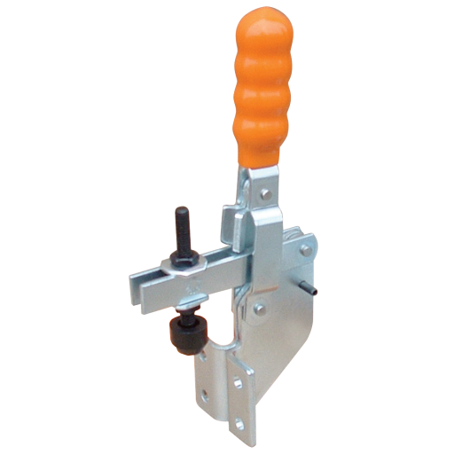 Vertical Manual Toggle Clamps, Front Mounting, Brauer - Adjustable Arm