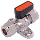 Gas Mini Ball Valves, Brass, Aignep - Type 6500, Tube x Tube