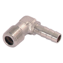 90° Nickel Plated Brass Elbows, Air-Pro - BSPT Male x Hose Tail
