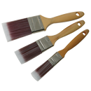 Paint Brushes - 3 Piece Synthetic Brush Set