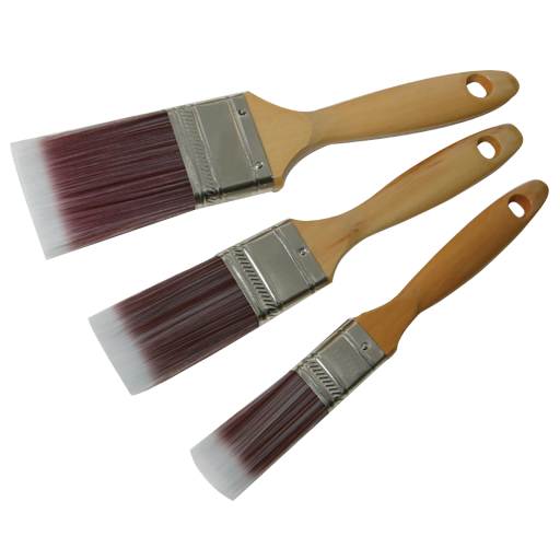 Paint Brushes - 3 Piece Synthetic Brush Set