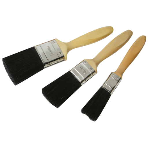 Paint Brushes - 3 Piece Premium Brush Set