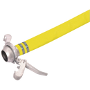 Yellow PVC Layflat Delivery Hose, Jaymac - Ultra-lok Bands