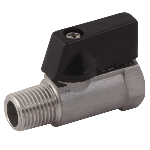 316 Stainless Steel Mini Valves, Haitima - Male BSPP x Female BSPT