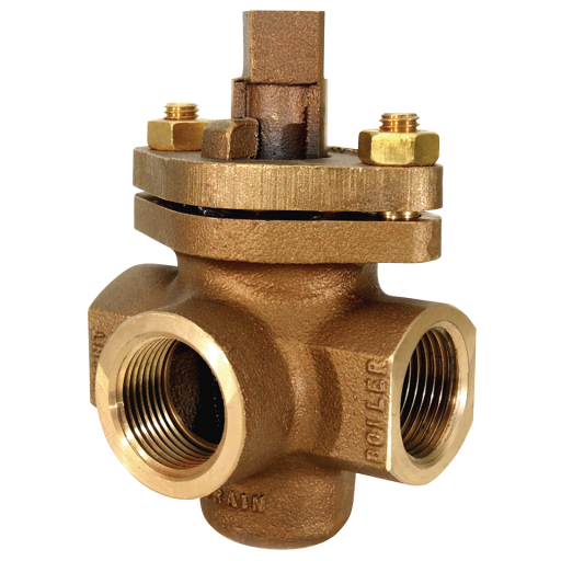 Boiler Vent Valves, Brownall - 3 Way Boiler Vent Valves, Fig 1988, BSPP