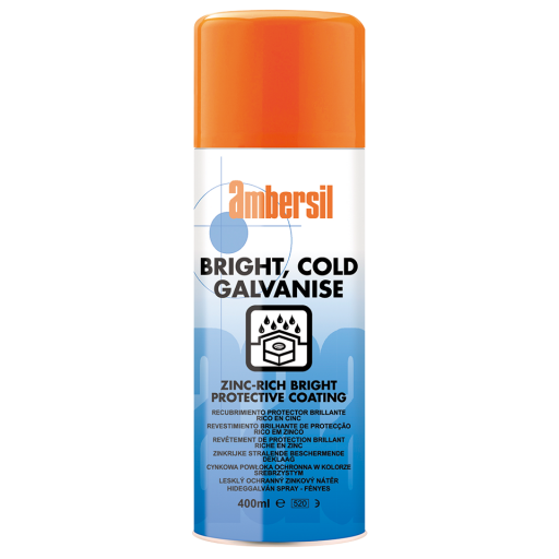 Bright Cold Galvanise, Ambersil - Repair Coating For Hot Dip Steel