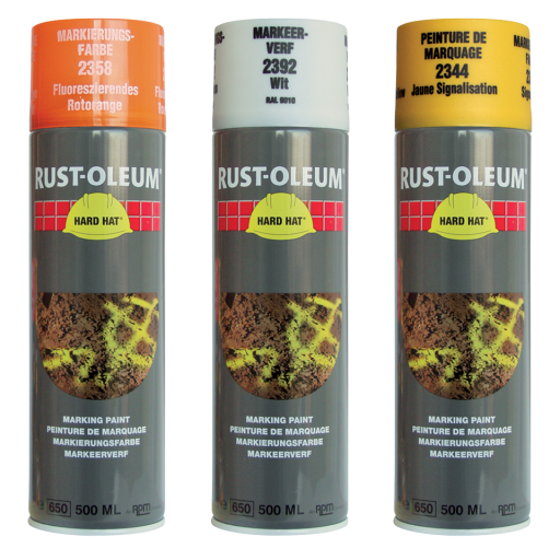 Marking Aerosols, Rust-oleum - Hard Hat High Performance, 500ml