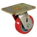 SL Series Swivel Plate Fitting Castors - Polyurethane Tyre with Bearing, No Brake