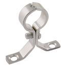 Metric Pipe Clips, C-Cure - Chrome Plated, Pressed Screw-on