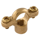 Metric Pipe Clips, C-Cure - Brass, Single Munsen Ring