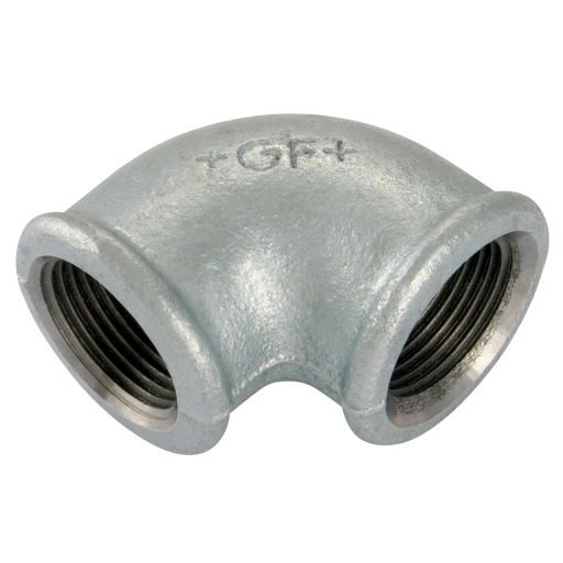 Reducing 90° Elbows, Fig. 90, GF - Galvanised