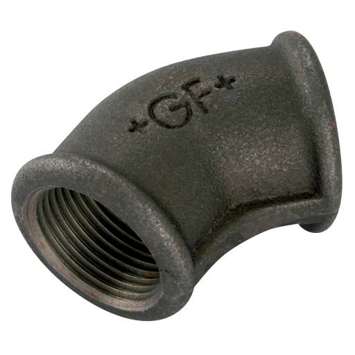 Equal 45° Elbows, Fig. 120, GF - Black