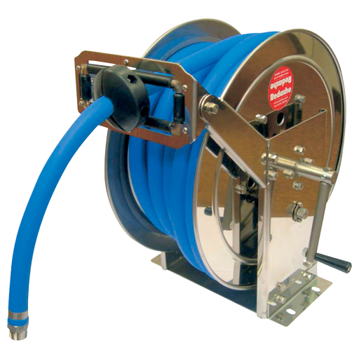 Compact Stainless Steel Hose Reels, Redashe - High Capacity, Hose Reel Only