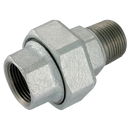 Equal Unions, Iron to Iron Taper Seat, Fig. 341, GF - Galvanised