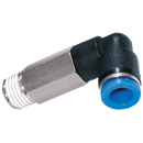 90° Male Stud Swivel Elbows, KELM - NPT Male x Tube, Extended