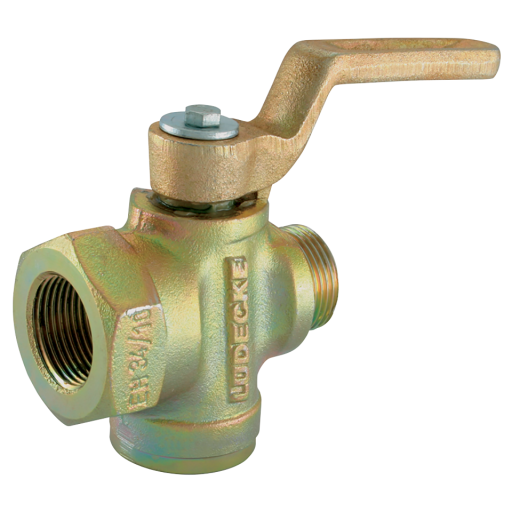 Throttle Valves with Lever Stop & Exhaust, Ludecke - Single Valve