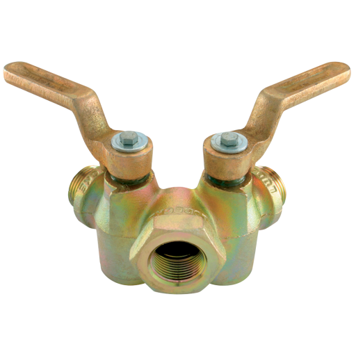 Throttle Valves with Lever Stop & Exhaust, Ludecke - Double Valve
