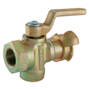 Throttle Valves with Lever Stop & Exhaust, Ludecke - Single Valve with Hose Coupling