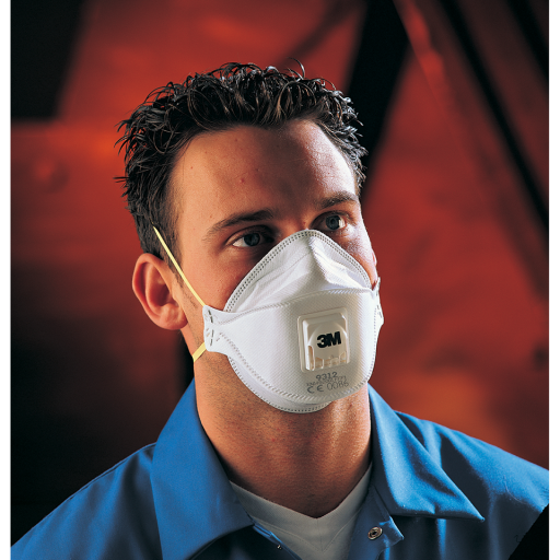 P1 Disposable Half Mask Respirators, 3M - 3M 9312 Foldable Valued Dust Respirator