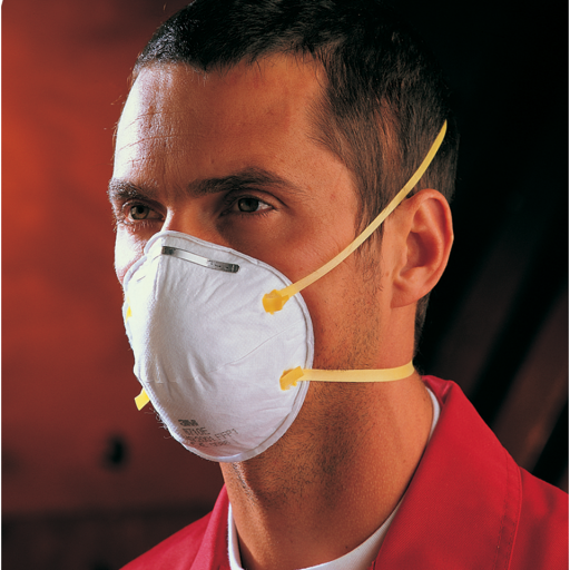 P1 Disposable Half Mask Respirators, 3M - 3M 8710E Cup Shape Dust Respirator