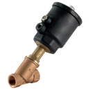 Bronze Angle Seat Piston Valves, M&M - 63mm Actuator, 2 Way N/C, BSPP