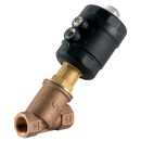 Bronze Angle Seat Piston Valves, M&M - Compact 45mm Actuator, 2 Way N/O, BSPP