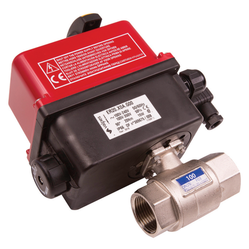 Electrically Actuated, 2 Way Brass Ball Valves, Valpes - Low Pressure, High Voltage, 100-230/50Hz, BSPP