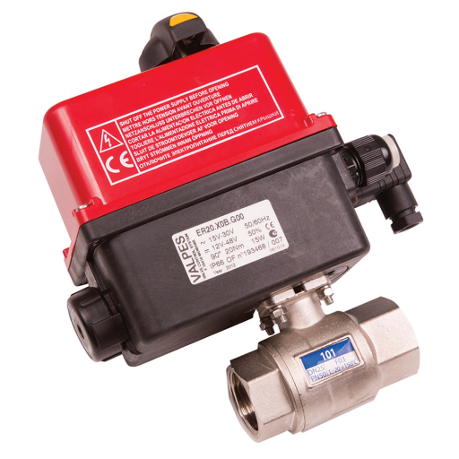 Electrically Actuated, 2 Way Brass Ball Valves, Valpes - High Pressure, High Voltage, 100-230/50Hz, BSPP