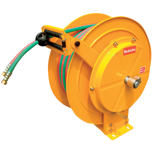 High Capacity, High Visibility Rewind Hose Reels, Redashe - Spring Rewind Welding, Hose Reel Only