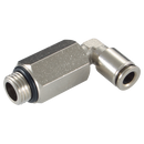 90° Male Stud Swivel Elbows, KELM - BSPP Male x Tube, Extended