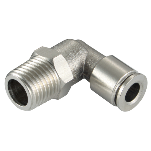 90° Male Stud Swivel Elbows, KELM - BSPT & Metric Male x Tube