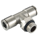 Male Stud Branch Swivel Tees, KELM - BSPP Male Branch x Tube