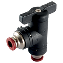 Ball Valves, Aircomp Stampotecnica - 90° Elbow Union Ball Valves, Tube x Tube