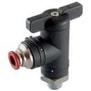 Ball Valves, Aircomp Stampotecnica - 90° Elbow Union Ball Valves, Tube x BSPP