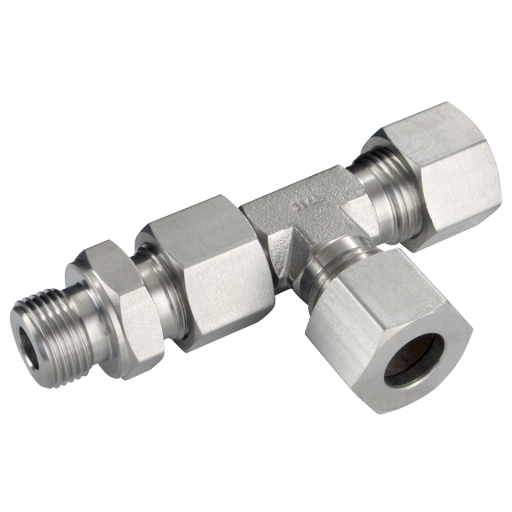 Adjustable Tees, PH Industrie - BSPP Male x Tube Adjustable on the Run, Light Duty