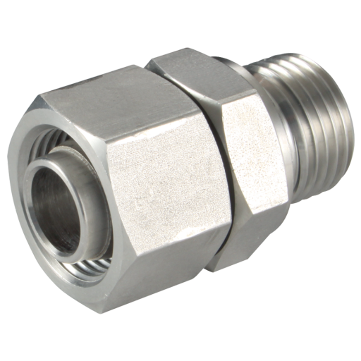 Adjustable Male Stud Couplings, PH Industrie - Metric Male x Tube, Light Duty (Captive Seal)