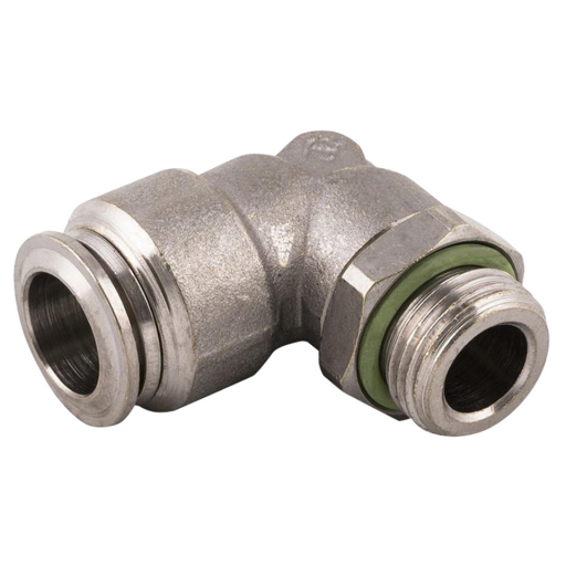 90° Male Stud Swivel Elbows, Aignep - BSPP & Metric Male x Tube