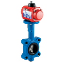 Lugged Cast Iron Body, Stainless Steel Disc, EPDM Liner, HUK - Pneumatic Double Acting