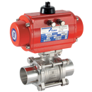 Pneumatic Actuated Stainless Steel Sanitary 2 Way, Prisma - Single Acting Actuation