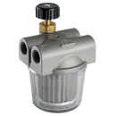 Diesel Oil Filters with Cock & Check Valve-Series 20250 - Plastic Standard Tenite Bowl, BSPP