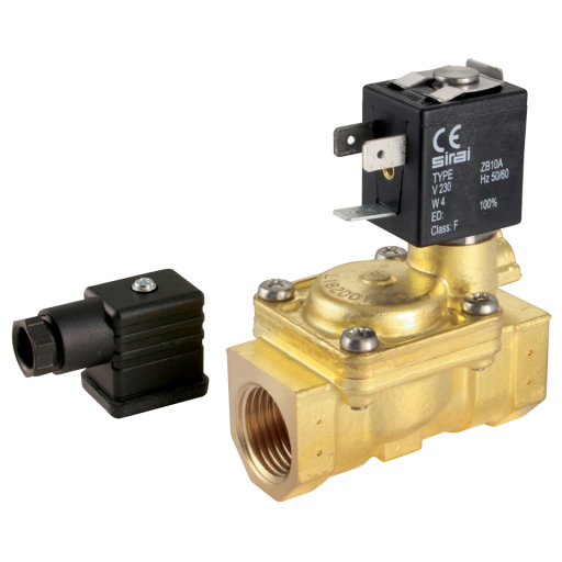 General Purpose 2/2 N/C, Pilot Operated Solenoid Valves, Sirai - BSPP